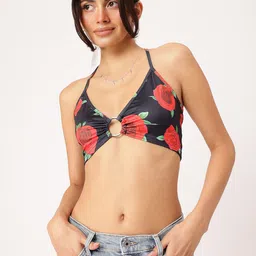DressBerry Floral Frenzy Printed Bralette-image-0