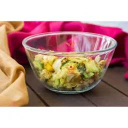 Femora Borosilicate Glass Microwave Safe Mixing Bowls (400 ml & 1050 ml) - Set of 2 image 2
