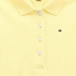 Tommy Hilfiger Kids Yellow Regular Fit Dress image 3