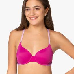 Amante Deep Fuchsia Under Wired Padded T-Shirt Bra-picture-10