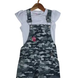 Peppermint Kids Multicolor Printed Dangaree with Top-picture-29