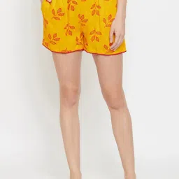 Clovia Yellow Printed Shorts-picture-37