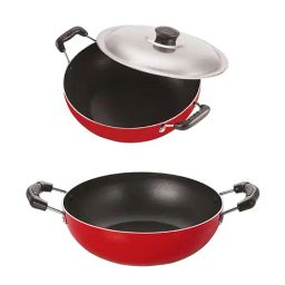 Nirlon Red Aluminium Non-Stick Combo Kitchenware Set of 2-picture-12
