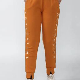 Forever 21 Orange Printed Joggers-picture-8