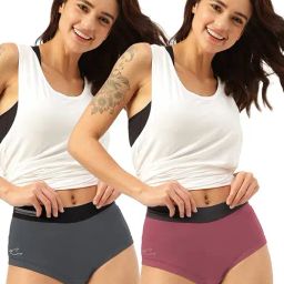 Freecultr Grey & Pink Hipster Panty - Pack of 2-picture-28