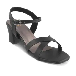 Tresmode Women's Black Ankle Strap Sandals-picture-16