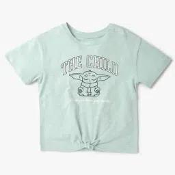 GAP Girls Blue Regular Fit Graphic Short Sleeves T-Shirt image 1