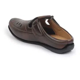 FAUSTO Men's Brown Mule Shoes image 4