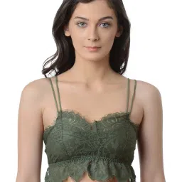 Da Intimo Olive Green Non Wired Non Padded Bralette image 1