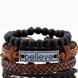 PIXFLIK Unisex Leather Bracelet image 1