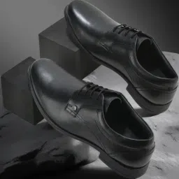 Woodland Men's Black Derby Shoes-picture-18