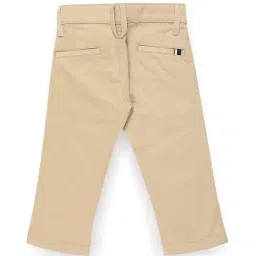 U.S. Polo Assn. Boys Beige Solid Trousers image 2