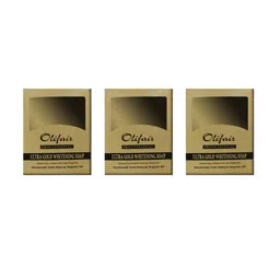 Olifair Set Of 3 Ultra Gold Whitening Soap With Provitamin B5- 120 g Each image 3