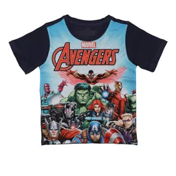 Marvel by Wear Your Mind Boys Blue Printed Round Neck T-shirt-picture-23