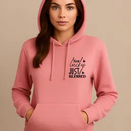 Anikmart Women Typography Printed Hooded Pullover Sweatshirt-picture-25