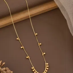 SZN Gold-Plated Cubic Zirconia Studded Necklace-image-22