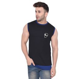 BEYOU FASHION Round Neck Sleeveless Applique Slim Fit T-shirt-picture-14