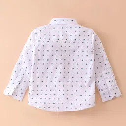 Mark & Mia Full Sleeves Printed 3 Piece Party Suit with Bow - Charcoal Grey & White image 5