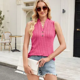 StyleCast x Revolte Women Ribbed Fitted Top image 2