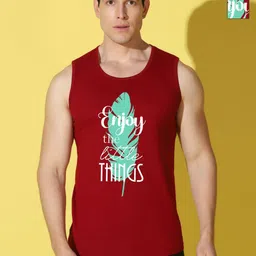 WOOSTRO Men Pack of 2 Typography Printed Round Neck Cotton Slim Fit T-shirts-picture-23