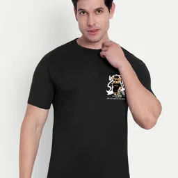 BENNY BROOKS Graphic Printed Round Neck Cotton Casual T-shirt-picture-28