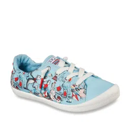 Skechers Women's BEACH BINGO - GOOD TRICK Blue Multi Lifestyle Slip On Shoe image 2