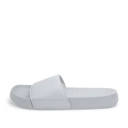 Red Tape Men's Ice Grey Slides image 3