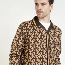 GANT Brown & Beige Printed Regular Fit Shirt image 4