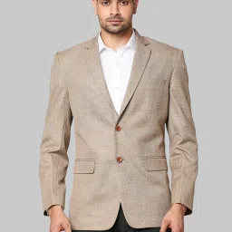 Park Avenue Brown Notched Lapel Blazer image 1