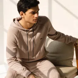 ANDAMEN Beige  Regular Fit Hooded Sweatshirt-image-69