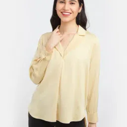 Zink London Yellow Notched Lapel Shirt-picture-21