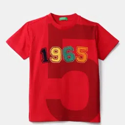 United Colors of Benetton Kids Red Embroidered T-Shirt-picture-22