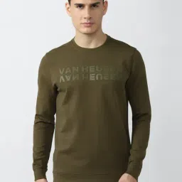 Van Heusen Flex Green Regular Fit Printed SweatShirt-picture-22