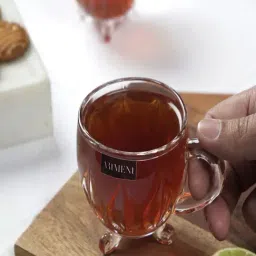 The Artment Transparent Glass Impressionist Fire of Chalice Teacups - Set of 6-image-69