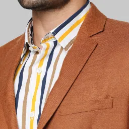 Park Avenue Orange Notched Lapel Blazer image 4