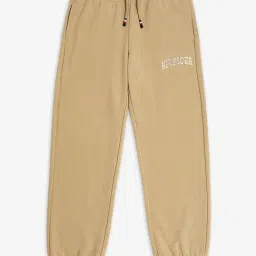 TOMMY HILFIGER Beige Boys Relaxed Fit Logo Mid Rise Jogger-picture-11