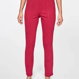 Global Desi Pink Mid Rise Pants image 1