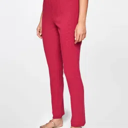 Global Desi Pink Mid Rise Pants image 3