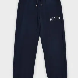 TOMMY HILFIGER Navy Boys Relaxed Fit Logo Mid Rise Jogger-image-89