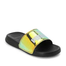 Puma Women's Popcat 20 Exotics RES Gold Slides image 2