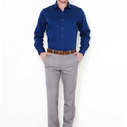Van Heusen Blue Regular Fit Printed Cotton Shirt image 4