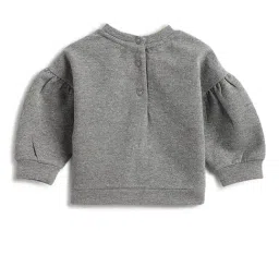 Chicco Girls Medium Grey Regular Fit Printed Clothing Set image 2