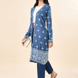 RANGMANCH BY PANTALOONS Women Long Sleeves Shrug-picture-41