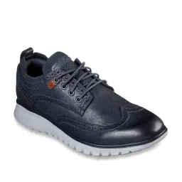 Skechers Men's NEO-CASUAL - CRESWELL Navy Lifestyle Slip On Shoe image 2