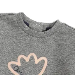 Chicco Girls Medium Grey Regular Fit Printed Clothing Set image 5