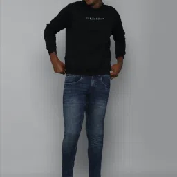 Allen Solly Black Cotton Regular Fit SweatShirt image 5