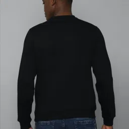 Allen Solly Black Cotton Regular Fit SweatShirt image 2