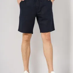 Celio Navy Loose Fit Shorts-image-0