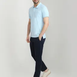 Parx Men Solid Polo Collar T-shirt image 5