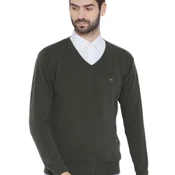 Duke Dark Olive Regular Fit Sweater image 1